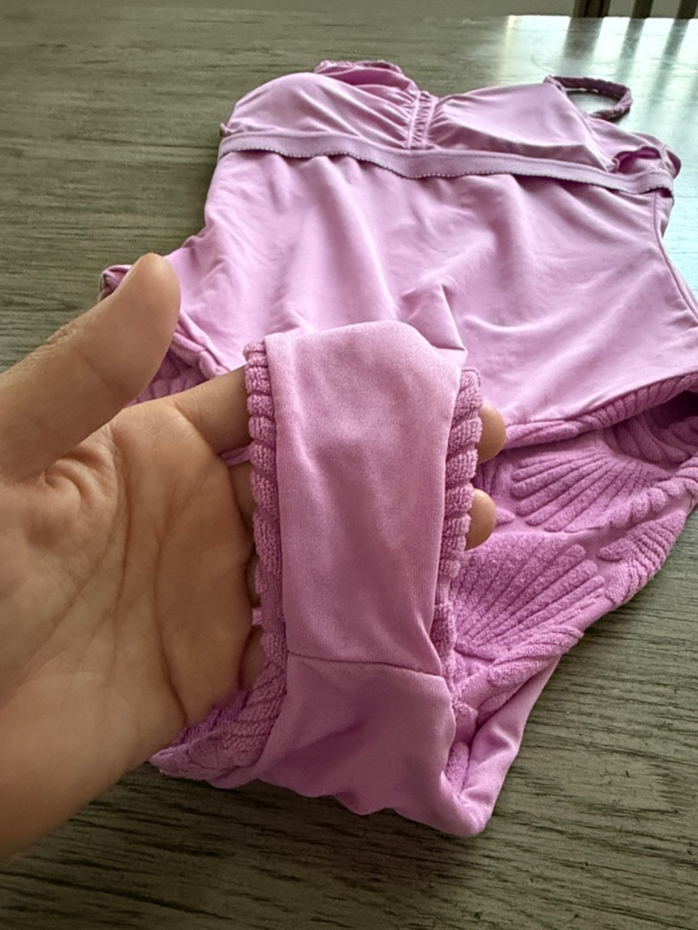 Beach Riot Pink Textured Shell One-Piece Swimsuit - Picture 3 of 3
